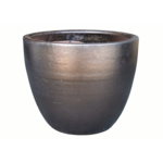 Donica mrozoodporna Glazed Egg Pot Bronze 38 x 32 cm brązowy