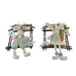 Figurka wielkanocna tekstylna zając 26 x 45 cm