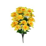 Bukiet 28 żonkili z paprotką 58 cm