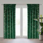 Zasłona gotowa na taśmie Doris 140 x 270 cm ciemnozielony