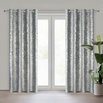 Zasłona gotowa na przelotkach Doris 140 x 250 cm szary