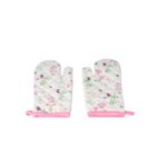 Rękawica kuchenna 18 x 30 cm różowo-biały