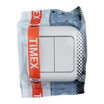 Łącznik podwójny WP-2T-b biały