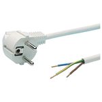 Przyłącze z wtyczką kątową OMY 3 x 1,0 3 m białe