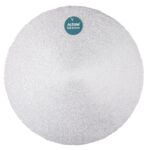 Mata stołowa okrągła PVC 38 cm Srebrny