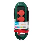 Przedłużacz IP44, 2 gniazda, 4,2 m zielony