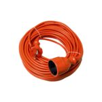 Przedłużacz ogrodowy 1 gniazdo pomarańczowy 20 m