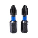 Końcówki wkrętakowe udarowe krzyżowe PH2 x 25 mm, 2 szt.