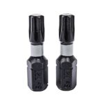 Końcówki wkrętakowe udarowe Torx T27 x 25 mm, 2 szt.