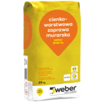 Cienkowarstwowa zaprawa murarska ZM10 25 kg WEBER