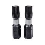 Końcówki wkrętakowe udarowe Torx T30 x 25 mm, 2 szt.