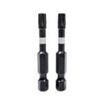 Końcówki wkrętakowe udarowe Torx T27 x 50 mm, 2 szt.