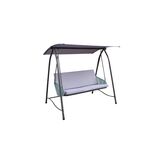 Huśtawka Luna z zadaszeniem 175 x 110 x 159 cm fioletowo-niebieski