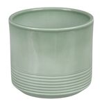Osłonka cylinder RILLE 992 16 cm ZIELONA SZAŁWIA LAZUR