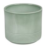 Osłonka cylinder RILLE 992 14 cm ZIELONA SZAŁWIA LAZUR