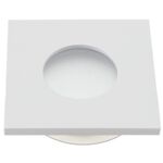 Oczko sufitowe kwadratowe IP44 biały