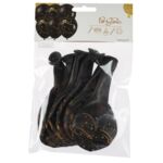 Balon ze złotym nadrukiem 6 sztuk