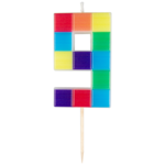 Świeczka urodzinowa 9 klocki