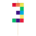 Świeczka urodzinowa 3 klocki