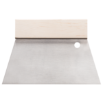 Szpachla trapezowa stalowa 18 cm uchwyt drewniany