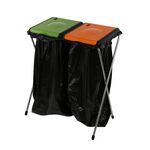 Stojak - kosz na śmieci 2-częściowy Nature