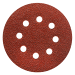 Tarcza ścierna z otworami na rzep TS38R brązowa Ø125 mm 8 otworów elektrokorund P40 5 sztuk Küssner