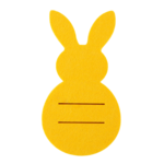 Etui na sztućce filcowe Zając żółty 17,5 x 9,5 cm