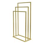 Stojak na ręcznik 3-ramienny złoty