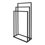 Stojak na ręcznik 3-ramienny czarny