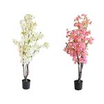 Jabłoń w doniczce 115 cm biały / różowy