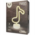 Neon na podstawce LED nutka biały FSNE07 forever light