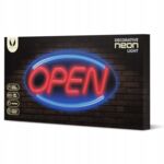 Neon plexi LED open niebiesko-czerwony FPNE04X forever light