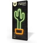 Neon LED kaktus pomarańczowo-zielony FLNEO2 forever light