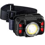 Latarka czołowa akumulatorowa z czujnikiem ruchu XTE 5 W + COB 10 W VA0025 vayox