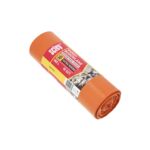 Zestaw 2 sztuki - Worki budowlane extra mocne dwuwarstwowe pomarańczowe 160 l grubość 70 μm