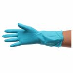 Rękawice domowe S niebieski Pucuś New