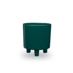 Osłonka ceramiczna Piso 19 cm zielony