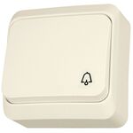 Przycisk "dzwonek" beżowy Prima