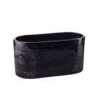 Osłonka ceramiczna Capri Mini 13,5 cm czarny ze srebrem