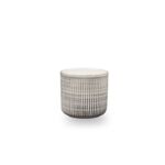 Osłonka ceramiczna Leon 15,5 cm białoczarny