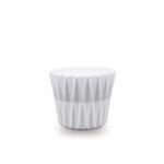 Osłonka ceramiczna Geometric 10,5 cm biały