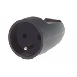 Gniazdo przenośne 1-krotne z / u czarne Schneider-Electric