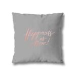 Poszewka metallic 40 x 40 cm Happines szary