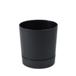 Donica z podstawką AURA 21 x 20 cm czarny