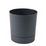 Donica z podstawką AURA 29,4 x 28 cm antracyt
