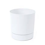 Donica z podstawką AURA 15,2 x 14,5 cm biały