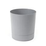 Donica z podstawką AURA 18,4 x 17,5 cm szary