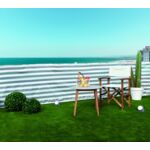 Mata balkonowa easy net 90 x 500 cm biały-popiel