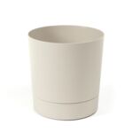 Donica z podstawką AURA 18,4 x 17,5 cm beżowy