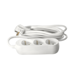 Przedłużacz listwowy PS-370I 3 x 1 mm² 1,5 m biały H05VV-F 16 A